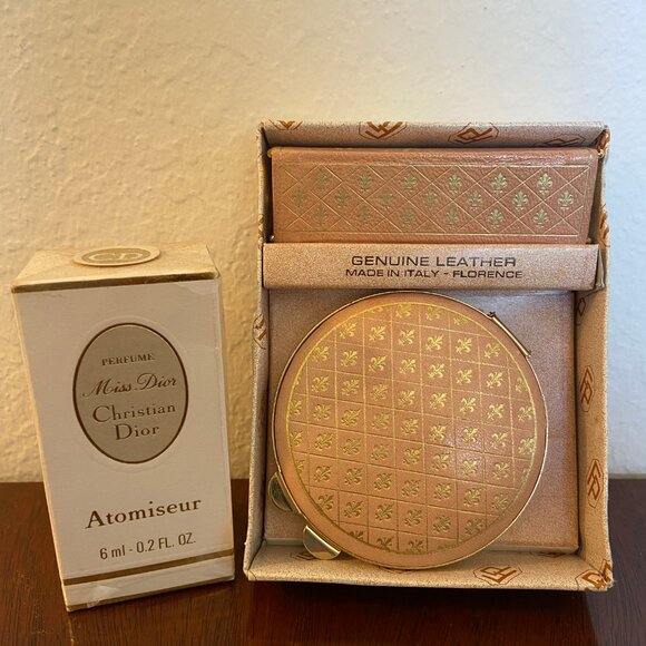 Dior Other - Vintage pink Italy compact/lipstick & SEALED Christian Dior 1970s?MISS DIOR 6ml